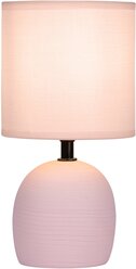 Настольная лампа Rivoli "Шерон" 7067-501 1 * Е14 40 Вт керамика розовая с абажуром