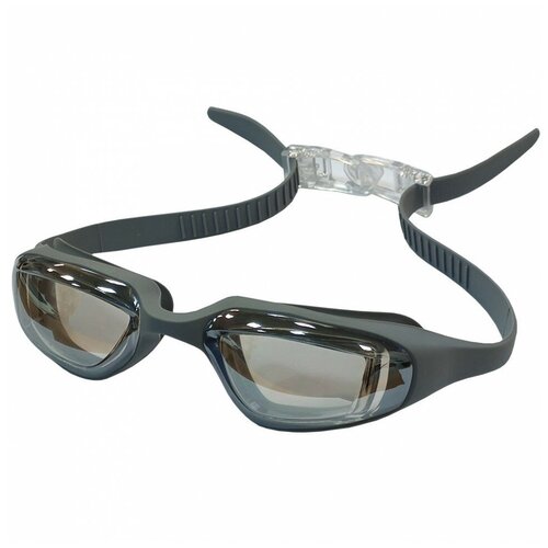 Очки для плавания E39697 зеркальные взрослые (серые) очки для плавания e39694 зеркальные взрослые черные