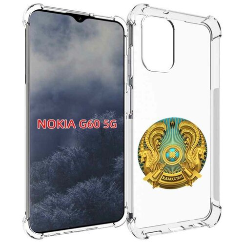 Чехол MyPads герб-казахстана для Nokia G60 5G задняя-панель-накладка-бампер