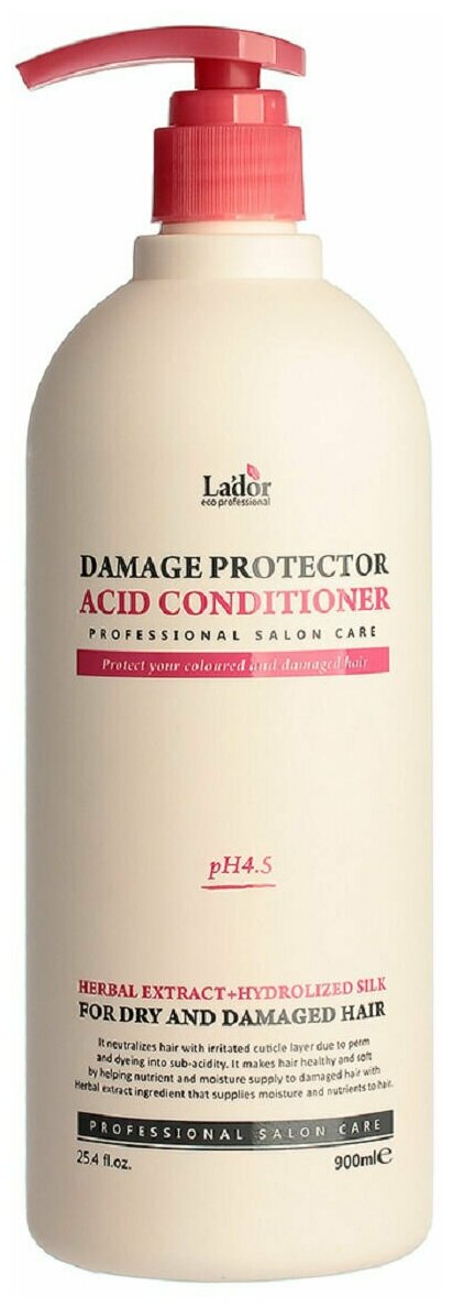 Lador Кондиционер с аргановым маслом для волос Lador Damage Protector Acid Conditioner 900 мл