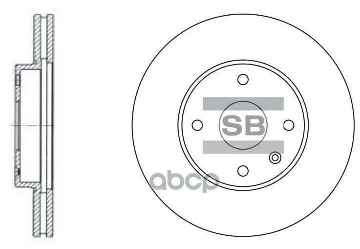 SD3007 диск тормозной передний Chevrolet Epica 2 0 2 5 2 0D 05 SANGSIN SD3007