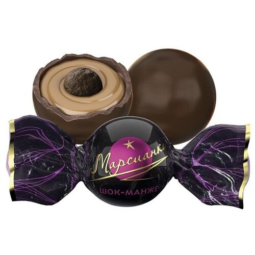 Шоколадные конфеты "марсианка шок-манже", многослойный десерт в форме конфеты, 1 кг