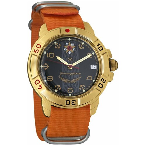 Наручные часы Восток Командирские, оранжевый наручные часы восток командирские механические командирские 211942 orange оранжевый