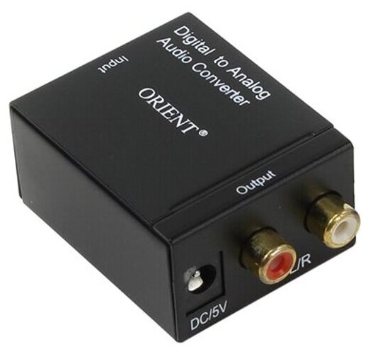 Аудио декодер Orient DAC0202N оптический Toslink RCA Coaxial ЦАП в 2xRCA стерео аудио