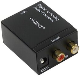 Аудио декодер 2.0 Orient DAC0202N оптический Toslink RCA Coaxial ЦАП в 2xRCA