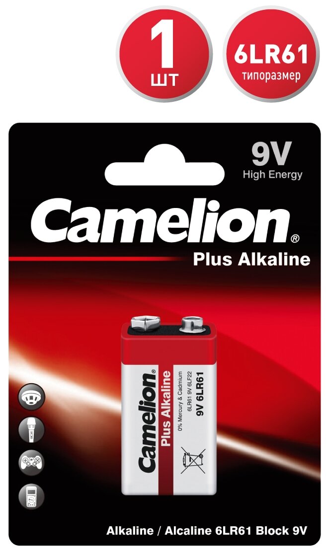 Батарейка Camelion 6LF22-BP1