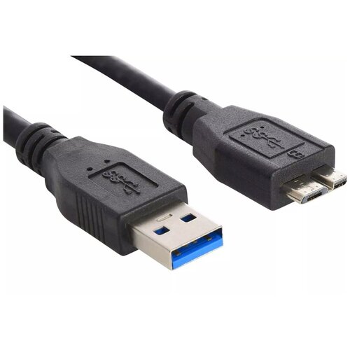 Кабель USB 3.0. USB A male - USB micro B male. USB3.0 Male TO Micro B, 2A, 1м, черный micro usb кабель kaiqisj qc3 0 6 а кабель для быстрой зарядки для redmi note 5 pro samsung s7 usb кабель для передачи данных для xiaomi htc зарядное устройство