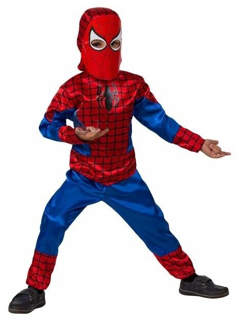 Батик Карнавальный костюм «Человек-паук», текстиль, размер 26, рост 104 см