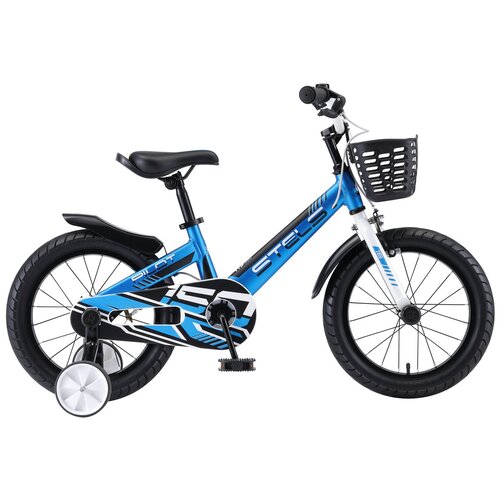 Велосипед 16 Stels Pilot 150 V010 (ALU рама) Синий велосипед детский stels pilot 150 16 v010 синий