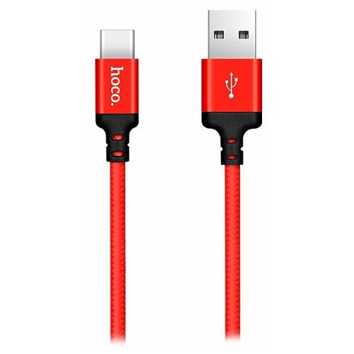 Кабель HOCO X14 Times Speed (USB - Type-C) красно-черный