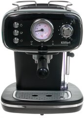 Кофеварка  рожковая Kitfort KT-736, черный/серебристый