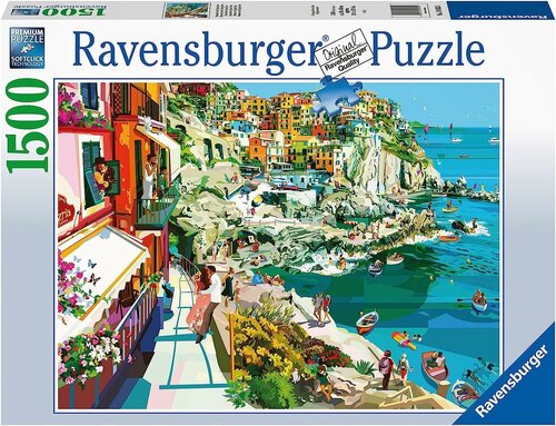 Пазл Ravensburger 1500 деталей: Романтика в Чинкве-Терре