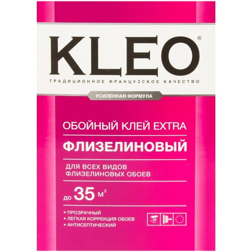 клей обойный kleo extra для флизелиновых обоев Клей для обоев экстра 35 флизелиновый