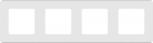 Рамка 4 поста INSPIRIA белый | код 673960 | Legrand (4шт. в упак.)