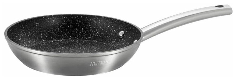 Сковорода Guffman Lunar Silver AM-02420RS 20 см серебро - фотография № 1