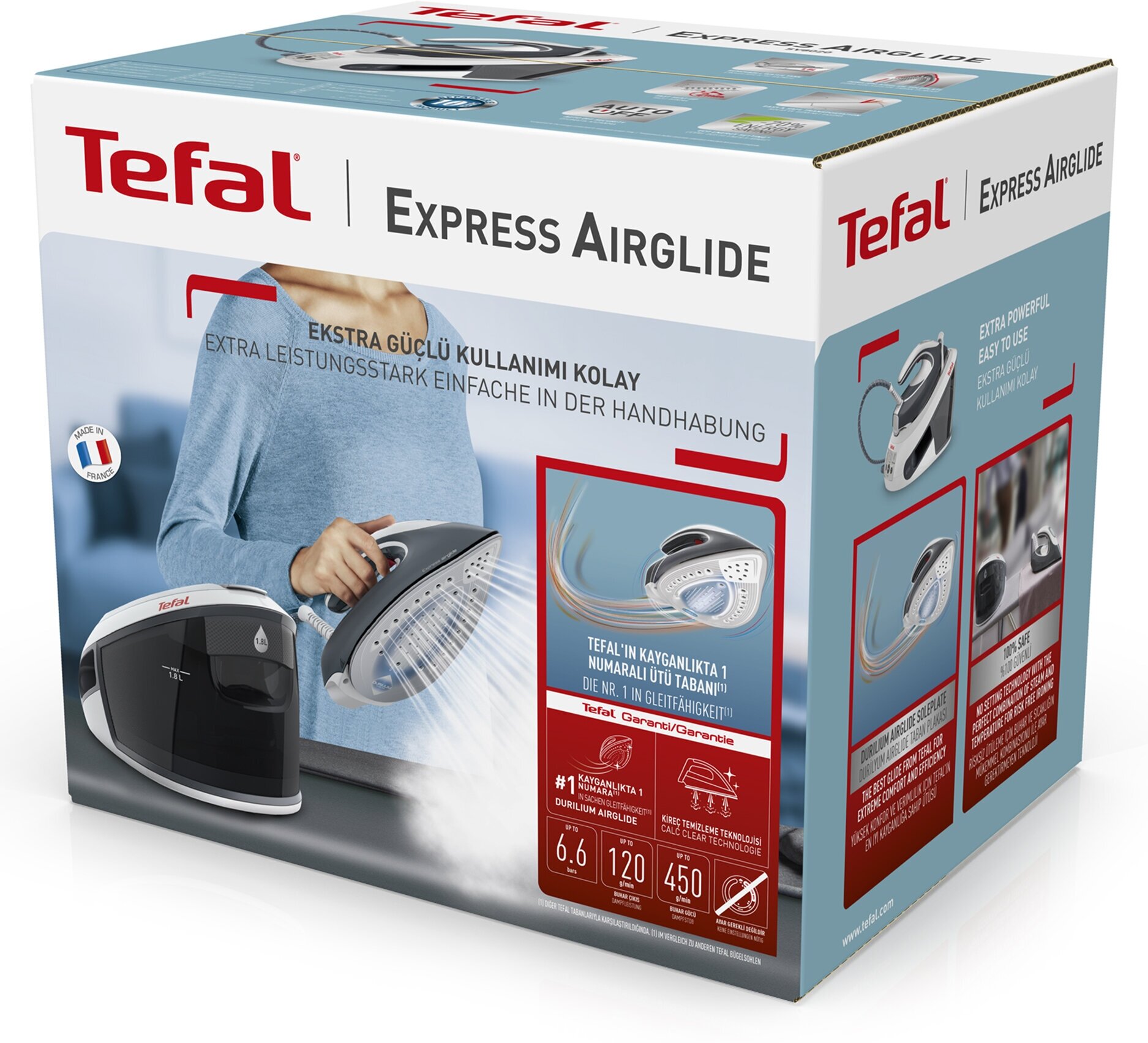 Паровая станция TEFAL SV8020E1, белый / серый - фото №7