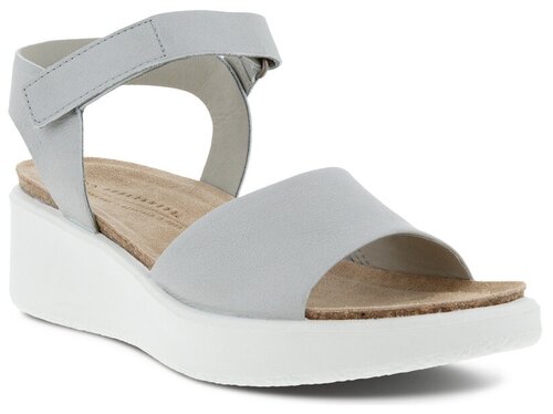 Женские босоножки ECCO FLOWT WEDGE CORK, светло-серый, 38