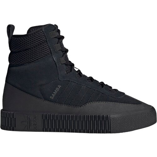 фото Ботинки adidas, демисезонные, натуральная замша, размер 36,5 ru, черный