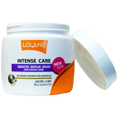 LOLANE Маска для волос Intense Care Keratin Repair для окрашенных волос, 200 гр