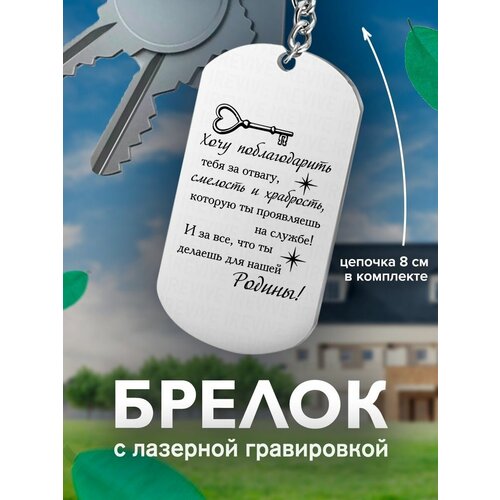 фото Брелок на ключи, хочу поблагодарить тебя за отвагу подарок со смыслом