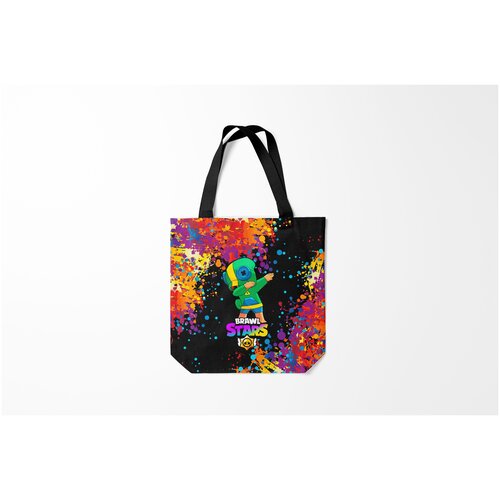 фото Сумка-шоппер / 40х40 см / геймерам / brawl stars leon dab burnettie