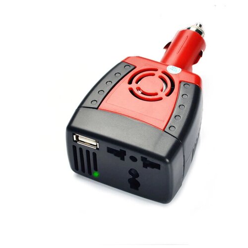 фото Автомобильный инвертор (розетка в машину) car inverter (12v-220v, 300 вт, usb, защита от перегрузки и замыкания)