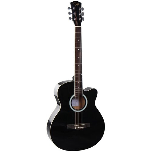 Акустическая гитара, черная, глянец ENJOY E40DDL BK
