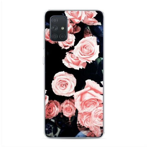 фото Силиконовый чехол "чайные розы" на samsung galaxy a71 / самсунг галакси а71 case place
