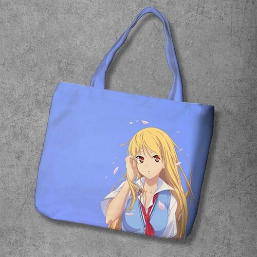 фото Сумка шоппер anime dakimakura, фактура рельефная, мультиколор