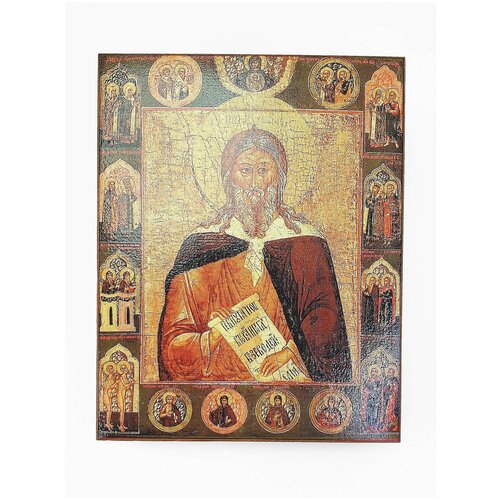 Икона Илья, размер иконы - 80х100 икона анатолий размер иконы 80х100