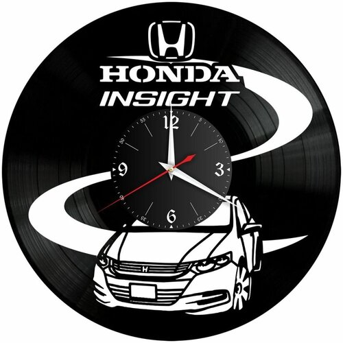 Часы из винила Redlaser "Honda Insight, Хонда Инсайт" VW-10918