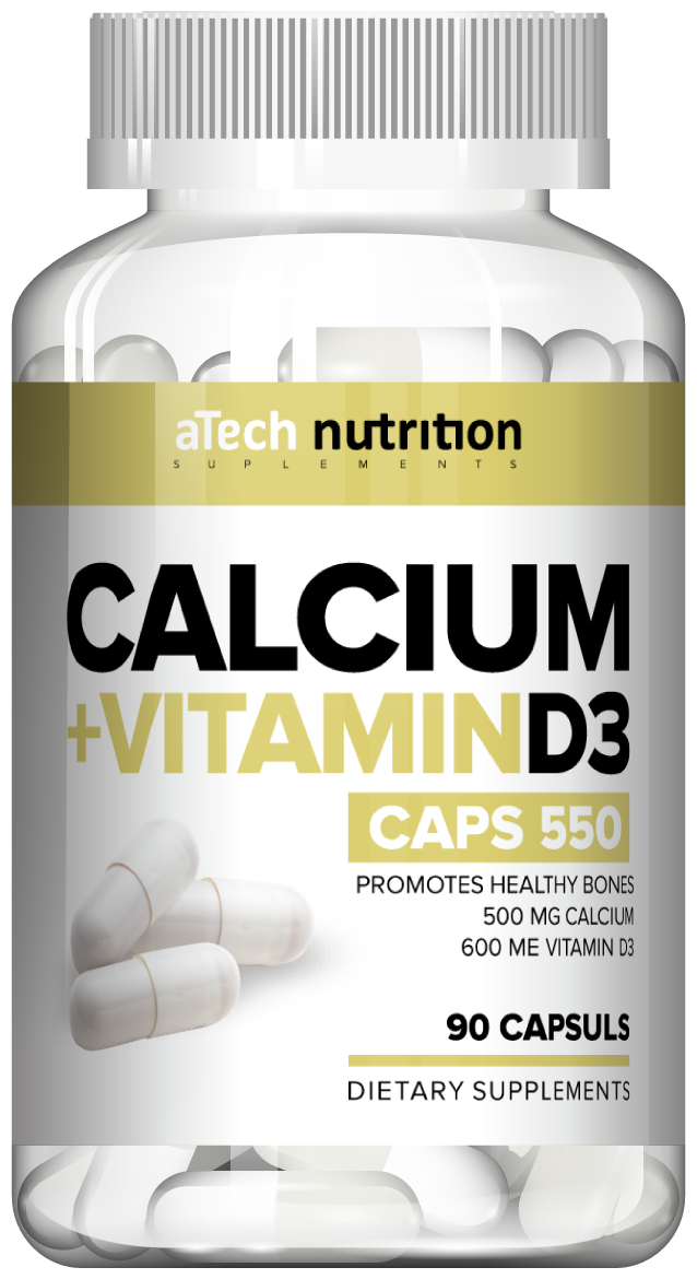 Капсулы aTech Nutrition Calcium + Vitamin D3