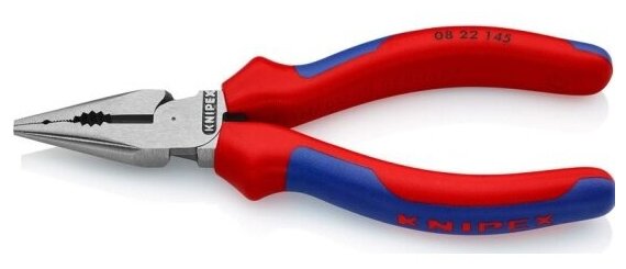 Пассатижи Knipex 0822145, удлиненные черненые, черного цвета 145 mm