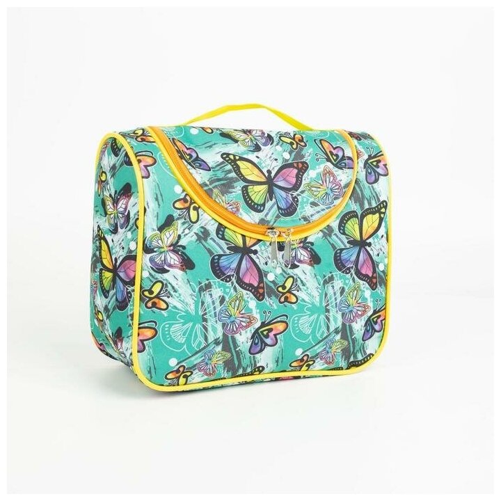 фото Косметичка-сумка, 22*11*20, отдел на молнии, Бабочки 6903984
