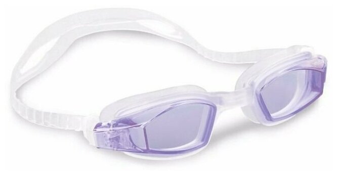 Очки для плавания Free Style Sport Goggles фиолетовые, от 8 лет