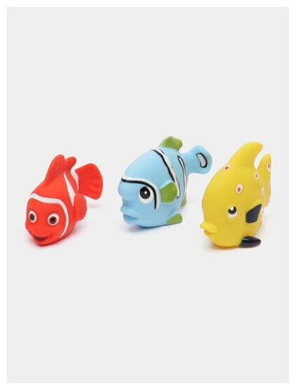 Набор игрушек для ванны Жирафики Морские рыбки 3 шт - фото №9