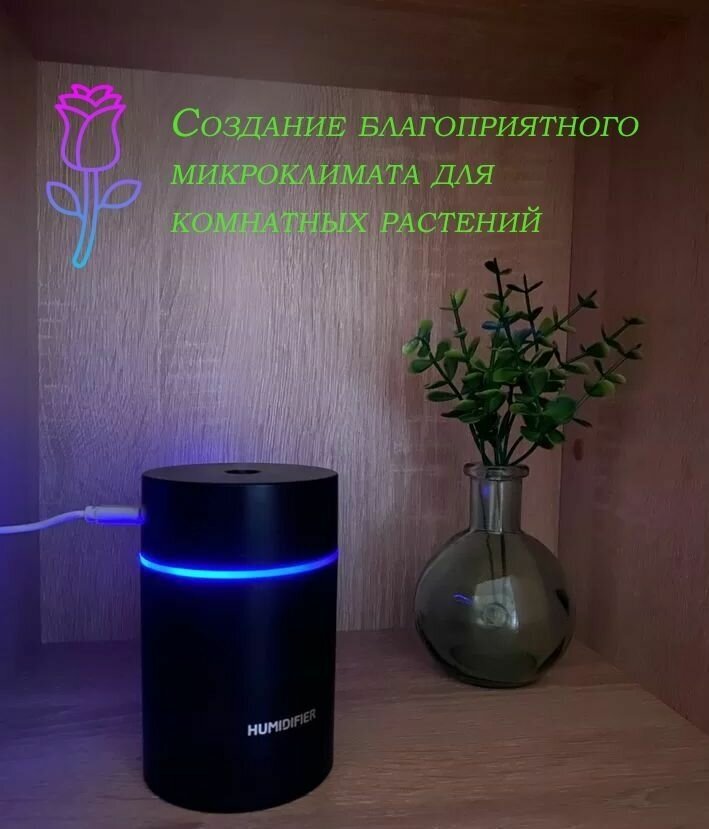 Увлажнитель воздуха Humidifier с подсветкой - фотография № 6