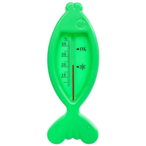 Термометр Рыбка, детский, для воды, пластик, 15.5 см, микс