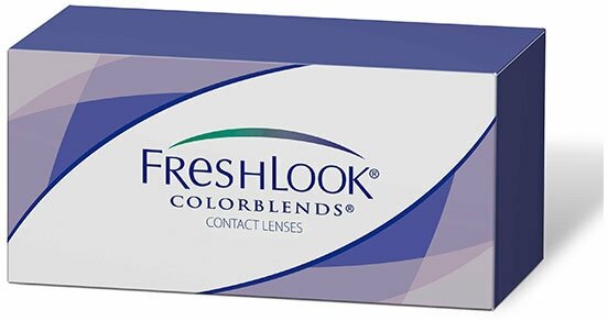 Контактные линзы цветные Alcon, FreshLook ColorBlends, Ежемесячные, BRILLIANT BLUE / -4,50 / 14,5 / 8,6 / 2 шт. - фотография № 6