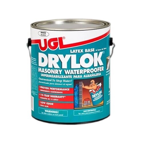 Краска латексная DRYLOK Masonry Waterproofer влагостойкая моющаяся white 0.946 л