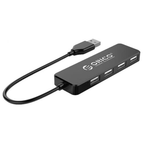 Orico Концентратор USB 2.0 Orico FL01 4 x USB 2.0 черный