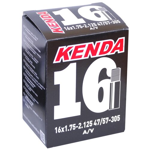 Велокамера Kenda 16x1.75-2.125 a/v камера 14 авто ниппель 5 511380 5 516325 узкая 1 3 8 1 75 32 37 47 288 298 254 kenda