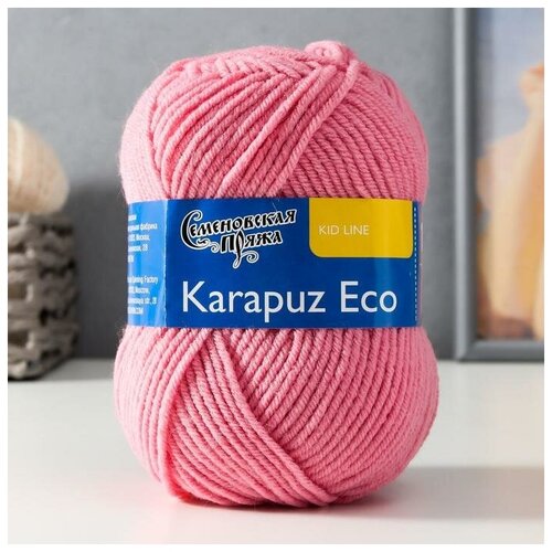 Пряжа Karapuz Eco (КарапузЭко) 90% акрил, 10% капрон 125м/50гр клевер (64)