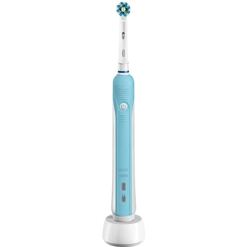 Электрическая зубная щетка Oral-B PRO 500 CrossAction, голубой