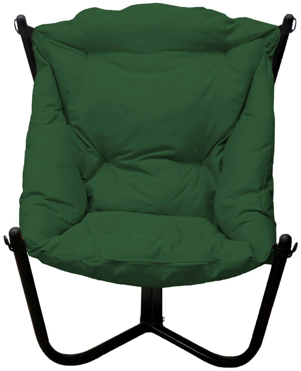 Кресло черное M-Group Чил 12360404, зеленая подушка - фотография № 2