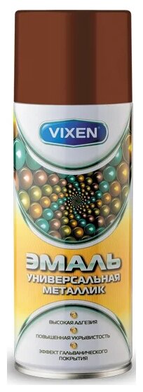 VIXEN Эмаль универсальная металлик, старая медь, аэрозоль