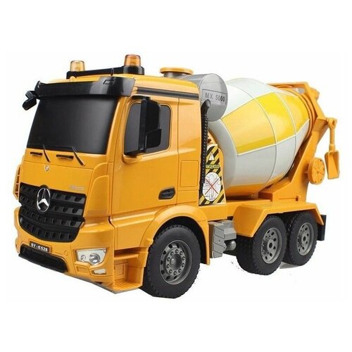 Р/У бетономешалка Double Eagle Mercedes-Benz Arocs 1:20 бетономешалка double eagle mercedes benz arocs e578 003 1 20 27 см желтый белый