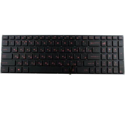 Клавиатура для Asus GL502VM GL702 V2 с подсветкой p/n: 90NB0DR1-R31RU0 90NB0DR5-R32RU1 клавиатура для ноутбука asus gl502 gl502vt черная без рамки красные кнопки с подсветкой ver 2
