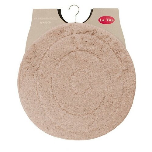 Коврик для ванны Bacchetta «Джулия», круг, цвет розовый