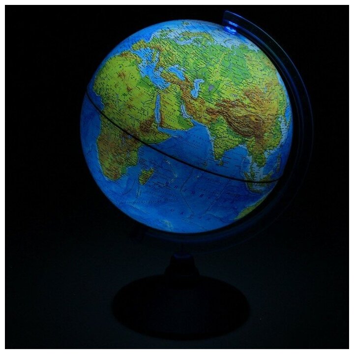 Глобус GLOBEN Ве012100250 физико-политический с подсветкой от батареек 210 мм - фотография № 9